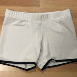 Adidas Stella McCartney White Barricade Mini Short with Navy Trim, Size: Small